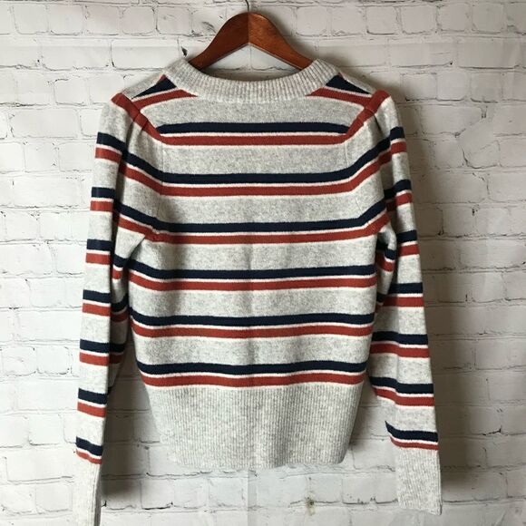 Striped Westgate V-Neck Sweater in Coziest Yarn Size XS - Picture 8 of 9